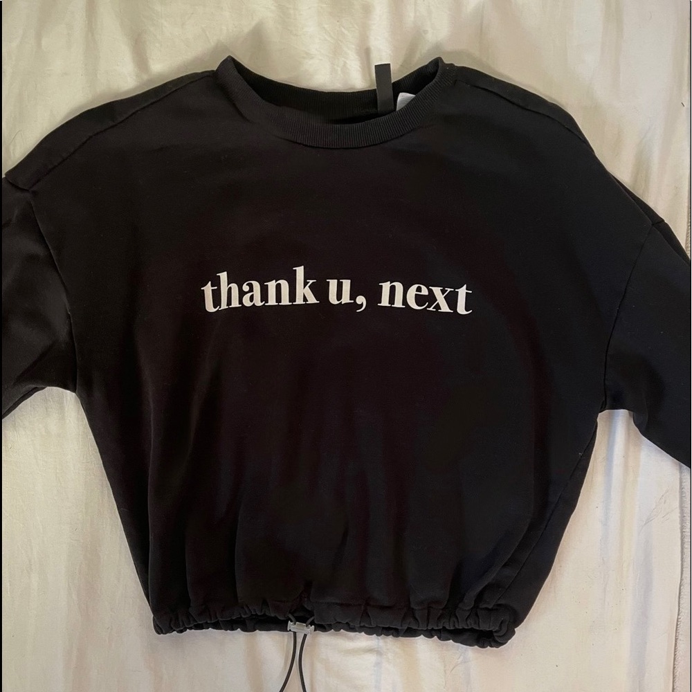 Thank You Next ariana grande H&M hoodie in perfect condition.